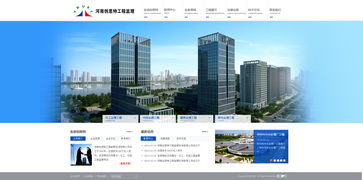 河南创思特工程监理网站设计稿 郑州华攀科技一家专业的网站建设公司