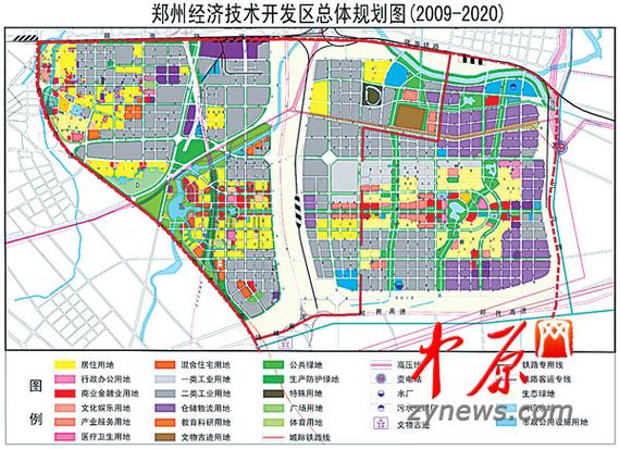 郑州经济技术开发区总体规划图